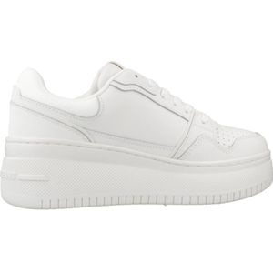 TOMMY JEANS - TJW RETRO BASKET FLATFORM - Sneakers - Wit - Sleehak