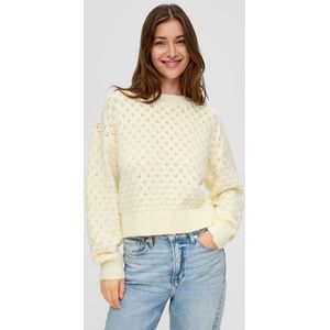 Q/S By S.Oliver Grofgebreide Trui Ecru