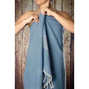 Boraboi ® Extra Lange en Zachte Hamamdoek voor Bad, Sauna en Strand - 210 cm x 95 cm