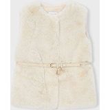 MAYORAL Fur Vest With Belt Blazers Meisjes - Creme - Maat 92