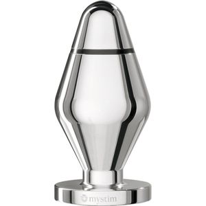 Mystim - Little John Buttplug S - Zilver - Ø 40 mm