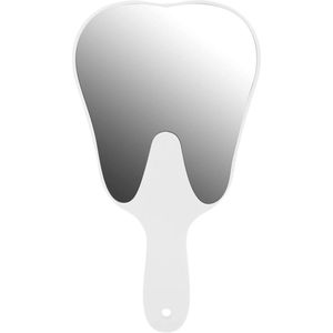 Zeynomax - Tandvormige Tandheelkundige Spiegel met Schattig Handvat voor Tandartspraktijk en Ziekenhuis - Wit - Handspiegel - Accessoire - Kwaliteitsgarantie