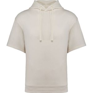 Native Spirit Duurzame unisex sweater met capuchon en korte afhangende mouwen French Terry NS406 - Ivory - 3XL
