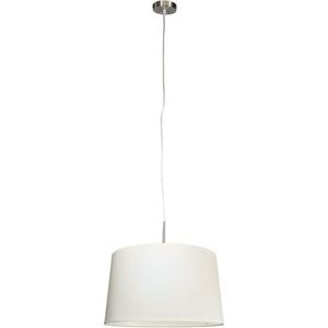 QAZQA combi - Moderne Hanglamp met kap - 1 lichts - Ø 450 mm - Wit - Woonkamer | Slaapkamer | Keuken