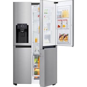 LG GSJ760PZZE ed Side-by-Side 405/196 L 179.0 x 91.2 73.8cm amerikaanse koelkast Ingebouwd/vrijstaand 625 l E Zwart, Grijs, Zilver