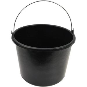 GEKO - Bouwemmer - Polypropyleen - 12 liter capaciteit - Sterke Metalen Handgreep