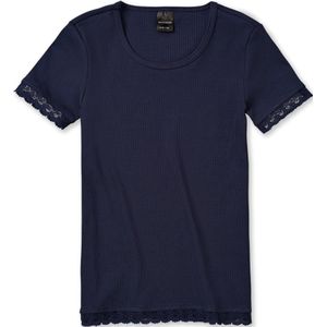 Schiesser - Basic - Shirt korte mouwen  - nachtblauw - Maat 140