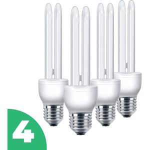 Sidef Stick Spaarlamp E27 - 13W - Daglicht - Niet Dimbaar - 4 stuks