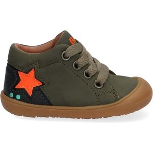 BunniesJR 221551-169 Jongens Hoge Sneakers - Groen - Nubuck - Veters