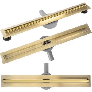 Rea Neox Slim pro - Lineaire afvoer - douchegoot - Goud - 70 cm