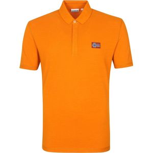 Napapijri - Polo Ebea Oranje - Modern-fit - Heren Poloshirt Maat XXL