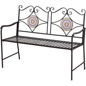 Sweiko Tuinbank - 2-zits - Weerbestendig - Retro stijl - 121×52×93 cm - Bruin