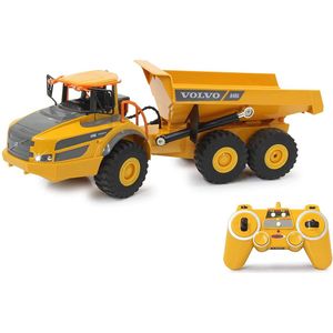 1:26 Jamara 405056 RC Vrachtwagen Volvo A40G Kiepwagen - Geel - 2,4GHz RC Model Kant en Klaar
