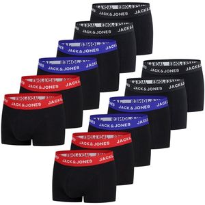 Jack & Jones Heren Boxershorts 12 Pack Basic Trunks 12 Pack Zwart XL