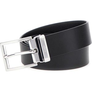 Guess Classic Ceintuur Heren Riem - Zwart/Zilver - Maat M