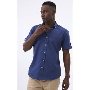 Felix Hardy Linnen Katoen Blend Shirt - Overhemd Heren Indigo - L