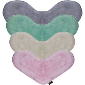 COHOSO® Verzwaringskussen - 4kg – Verzwaard Warmtekussen & Coldpack – Hartvorm – Verzwaringsknuffel Volwassenen & Kind – Lijnzaad – Bamboe + Katoen – Nek en Schoot kussen