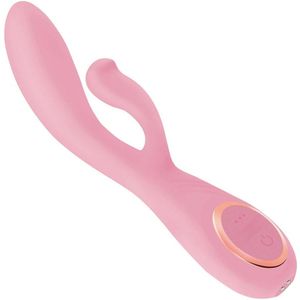 Cupitoys® Tarzan vibrator met rabbit - 19,2cm - Lichtroze - 12 standen - Vibrators voor vrouwen en mannen - Sex toys voor vrouwen en mannen