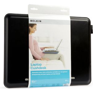 Kniekussen Onderlegger voor Notebooks en Laptops tot 18.4 inch - Grijs/Zwart met Polssteun