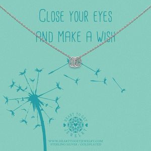 Heart to Get, ketting met 3 nopjes wensringetjes , close your eyes and make a wish, N503DKA20S