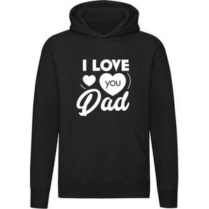 I love you Dad Hoodie | sweater | trui | vaderdag | papa | opa | unisex | capuchon