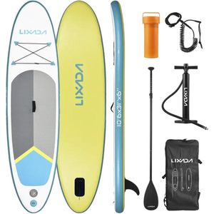 Bovista Sup Board - Opblaasbaar - Supboard - Sup Boards - Paddle - Kayak - Geel - 320cm
