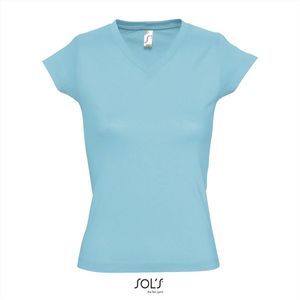 SOL'S Women´s V-Neck-T-Shirt Moon L156 - Atoll Blue - 3XL