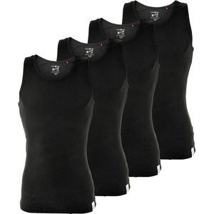 MUSTANG - Onderhemd - Zwart - 4 Pack - Mouwloos