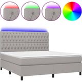 vidaXL-Boxspring-met-matras-en-LED-stof-lichtgrijs-180x200-cm