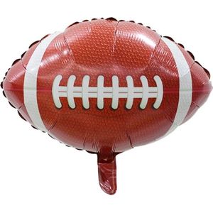 Folieballon Rugby 53x50 cm - Sport - Ballon - EK - WK - Nederlands elftal - Voetbal - Rugby - Golfbal - Softbal - Volleybal - Helium - Leeg - Themafeest - Opening - Sporten - Kantine - Versiering - Teamsport - Teams - Winnaar - Wedstijd - Wedstrijden