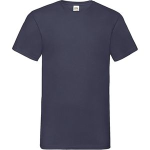 Fruit Of The Loom - 5 Stuks Valueweight T-Shirts V-Hals - Blauw - L