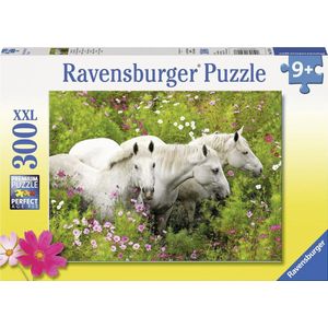Ravensburger puzzel Paarden in veld bloemen - Legpuzzel - 300 stukjes