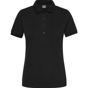 James and Nicholson Dames/dames Bio Stretch Polo Shirt (Zwart)