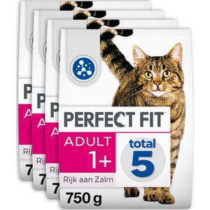 Perfect Fit - Adult - Kattenbrokken - Zalm - 4x750g