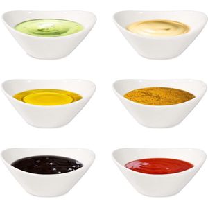 Dessertkommen - serveerschalen set - glas slakom glazen schaaltjes set bowl schaal decoratieve schaal