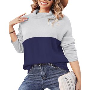 Dames Coltrui met Lange Mouwen - Elegante Rolkraag T-shirt voor Herfst en Winter