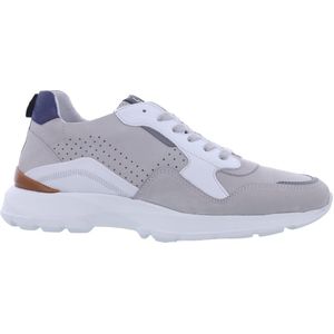 Livingstone - Madrid - Sneaker - Grijs Wit - Nubuck, Leer - Wijdtemaat - H - Schoenmaat - 46