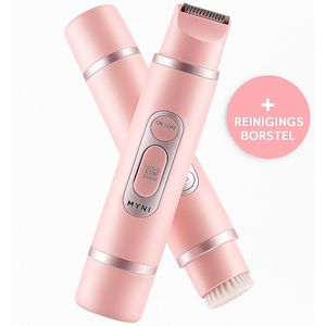 2-in-1 Dames Scheerapparaat & Epilator – Elektrisch – Pijnloos – Voor Oksels, Benen, Bikinilijn & Gezicht – Ladyshaver – Haarverwijderaar – Oplaadbaar & Draadloos