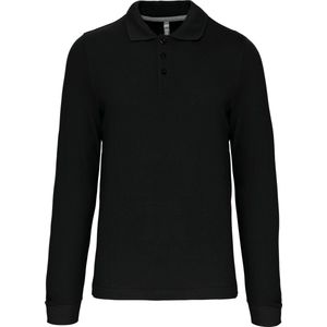 Kariban Polo lange mouwen K243 - Black