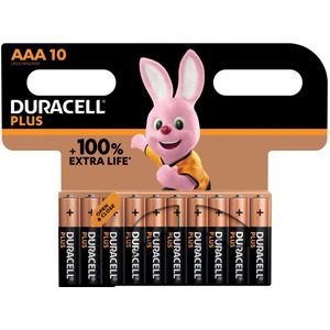 Duracell PLUS AAA 10x Alkaline batterijen