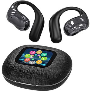 REFTTENW - Draadloze Oordopjes - AI Vertaler - Met Noise Cancelling - 144 Talen - Simultaan Tolken - Met LCD Display