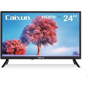 Caixun TV 24 inch 60 CM LED TV - 720p HD - DLED - HDMI - USB - CI+ - Dolby Audio - DVB T2/S2/C Tuner - Zwart