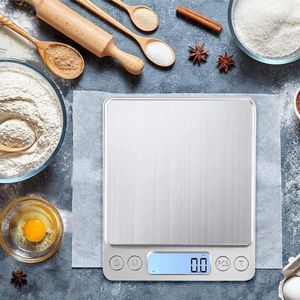Slimme Weegschaal - 0,1 Kg Precisie - Weegschaal 0 01 Gram - LCD-Display - 1 Stuks - Keuken Gebruik - Wit