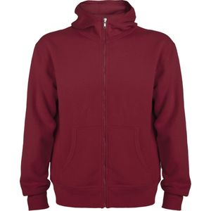 Donker Rood sweatshirt met rits en capuchon model Montblanc merk Roly maat XXL