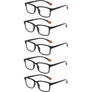 XYZ Eyewear - Leesbrillen - Zwart - Set van 5 - +3.50