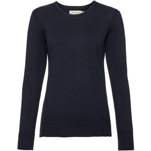 Russell Collectie Dames/dames Crew Neck Knitted Pullover Sweatshirt (Franse marine)