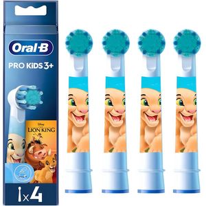 Oral-B EB10-4S Lion King– opzetborstels – 4 stuks – voor kinderen – origineel – verwijdert tandsteen
