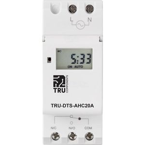 TRU COMPONENTS TC-8576104 Schakelklok voor DIN-rails TRU-DTS-AHC20A 230 V/AC Weekprogramma