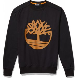 Sweatshirt Heren 3XL Timberland Ronde hals Lange mouw Black / Wheat Boot 80% Katoen, 20% Polyester