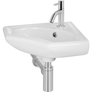 Saqu Form 1-pack hoekfontein compleet Wit